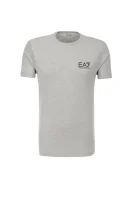 T-shirt EA7 boja pepela