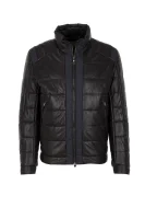 Jonkins2 Leather Jacket BOSS GREEN crna