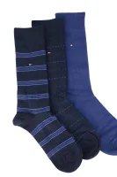 Čarape 3-pack Tommy Hilfiger modra