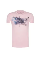 T-shirt Goodge | Slim Fit Pepe Jeans London ružičasta