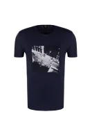 T-shirt Tessler 68 BOSS BLACK modra