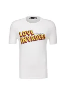 T-shirt Love Moschino kremasta