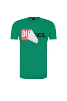 T-shirt Diego | Slim Fit Diesel zelena