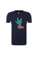 T-shirt BMOWT-PARSEN-S | Slim Fit Diesel modra