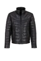 Leather jacket Trussardi crna