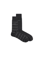 Fine Stripe 2-pack Socks BOSS BLACK grafitna