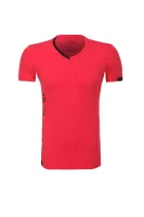 Black Line T-shirt GUESS crvena