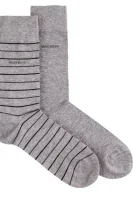Fine Stripe 2-pack Socks Boss Bodywear siva