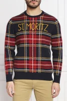 Džemper | Regular Fit s dodatkom vune i kašmira ST.Barth crvena