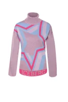 Turtleneck sweater Iceberg ružičasta