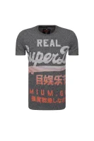 T-shirt Vintage Real | Slim Fit Superdry siva