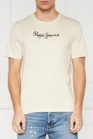 T-shirt | Regular Fit Pepe Jeans London bež