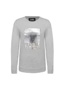 Foil Logo sweatshirt Karl Lagerfeld siva