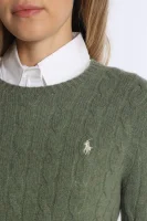 Vuneni džemper | Regular Fit | s dodatkom kašmira POLO RALPH LAUREN maslinasta