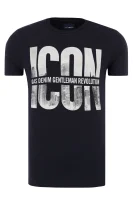 T-shirt ARKELL/S ICON | Slim Fit Gas modra