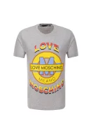 T-shirt Love Moschino boja pepela