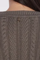 Džemper | Regular Fit | s dodatkom vune Patrizia Pepe kaki