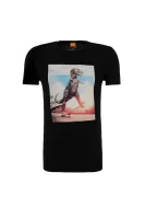 Tintype4 T-shirt BOSS ORANGE crna