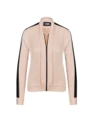 Silk-Satin Sweatshirt Jacket Karl Lagerfeld svijetloružičasta