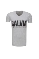 T-shirt CALVIN KLEIN JEANS boja pepela