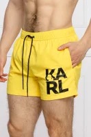 Kratke hlače za kupanje | Regular Fit Karl Lagerfeld žuta