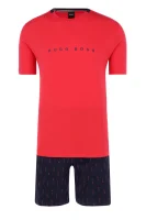 Pidžama Relax Short Set | Relaxed fit BOSS BLACK crvena