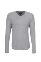 Pima V-neck Sweater Tommy Hilfiger siva