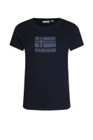 T-shirt SEOLL | Regular Fit Napapijri modra