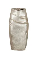 Suknja Elisabetta Franchi zlatna