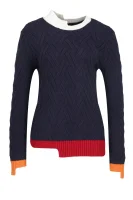 Džemper | Slim Fit | s dodatkom vune Armani Exchange modra