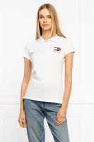 Polo majica MOTION FLAG | Slim Fit Tommy Hilfiger bijela
