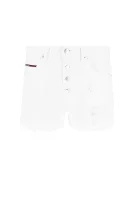 Kratke hlače hotpant | Regular Fit | mid waist Tommy Jeans bijela