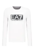 Majica dugih rukava | Regular Fit EA7 bijela