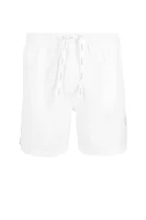 Kratke hlače za kupanje MEDIUM DRAWSTRING | Regular Fit Calvin Klein Swimwear bijela