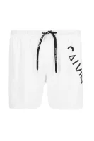 Kratke hlače za kupanje Core Diagonal | Regular Fit Calvin Klein Swimwear bijela