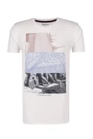 T-shirt BENGUIAT | Slim Fit Pepe Jeans London bijela