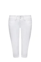 Kratke hlače Venus Crop | Slim Fit | low rise Pepe Jeans London bijela