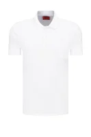 Polo majica Donos | Regular Fit | pique HUGO bijela