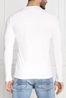 Majica dugih rukava ORIGINAL LOGO | Slim Fit GUESS bijela