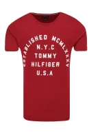T-shirt STAMP LOGO TEE | Regular Fit Tommy Hilfiger crvena