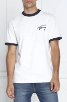 T-shirt SIGNATURE RINGER | Regular Fit Tommy Jeans bijela