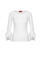 Džemper Squary | Slim Fit HUGO bijela