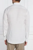 Lanena košulja H-HANK | Slim Fit BOSS BLACK bijela