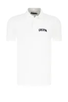 Polo majica | Slim Fit | Pique CALVIN KLEIN JEANS bijela