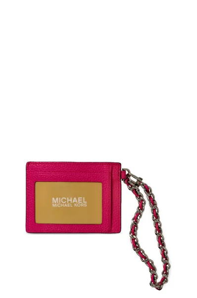 Kožni futrola za kartice Michael Kors ružičasta