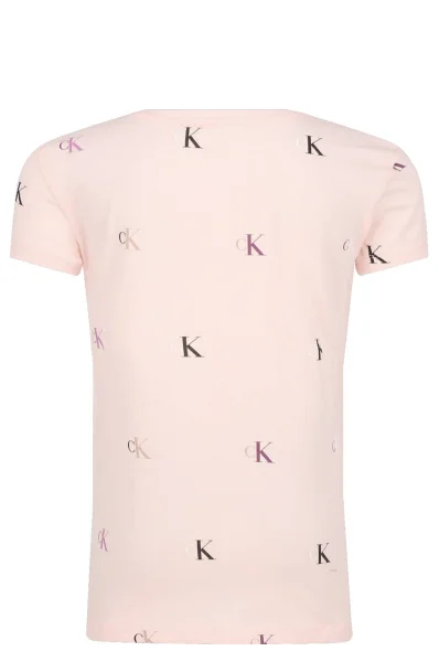 T-shirt | Slim Fit CALVIN KLEIN JEANS ružičasta