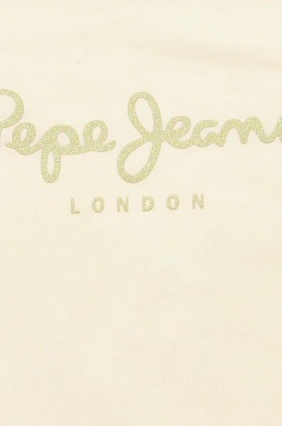 T-shirt HANA GLITTER | Regular Fit Pepe Jeans London kremasta