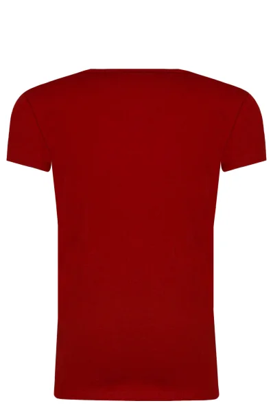 T-shirt HANA GLITTER | Regular Fit Pepe Jeans London crvena