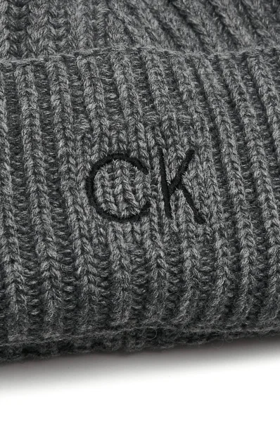 Kapa ELEVATED s dodatkom vune i kašmira Calvin Klein grafitna