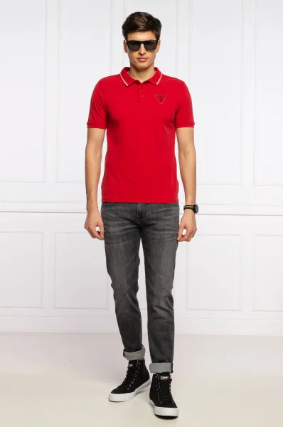 Polo majica CEDRIC | Slim Fit | pique GUESS crvena